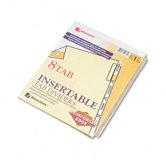 Gold Pro Insertable Tab Index, 8-Tab, Letter, Buff Sheets