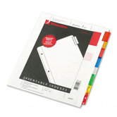 Oversized Reinforced Insertable Index, 8-Tab, 9-1/4 X 11