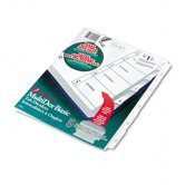 Multidex Index Black and White Five-Tab, 1-5, Letter, Five per Set
