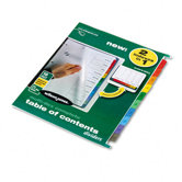 Multi-Dex Index Assorted Color 10-Tab, Labeled 1-10, Letter (Set of 10)