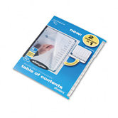 Multidex Index Black and White 15-Tab, Labeled 1-15, Letter, 15 per Set