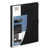 Refillable Business Notebook Cover, Legal Rule, Letter, White, 50 Sheets