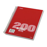 5 Subject Notebook, College Rule, 8-1/2 X 11, 200 Sheets/Pad