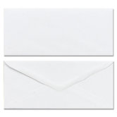 Plain Envelopes, Gummed, No 10, White