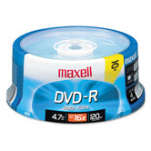 Spindle Dvd-R Discs, 4.7Gb, 16X, 25/Pack