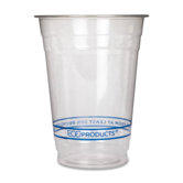 Cold Drink Cups, 16 oz., 50/PK, Clear