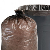 Total Recycled Plastic Trash Garbage Bags, 65 Gal, 1.5Mil, 50X51, 100/Carton