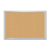 Cork Board w/ Aluminum Frame, 24"x36", Aluminum Frame/Cork
