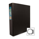 Round Ring Binder, 1" Capacity, 11"x8-1/2", Black