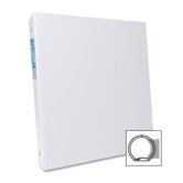 Round Ring Binder, 1" Cap, 11"x8-1/2", White