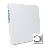 Round Ring Binder, 1-1/2" Cap, 11"x8-1/2", White