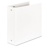 Elements Eco-Friendly Round Ring Binder, 3in Capacity, White