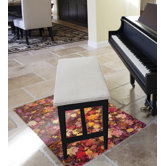Colortex Polycarbonate Autumn Leaves Rectangular General Purpose Mat for Hard Floors & Low Pile Carpets