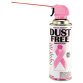 Read Right Pink Ribbon Compressed Gas Duster, Extension Wand, 10Oz Cans, 6 Per Pack
