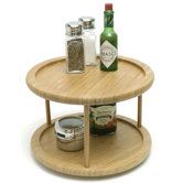 10" Bamboo Two Tier Turntable