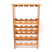 16 Bottle Wine and Glass Rack