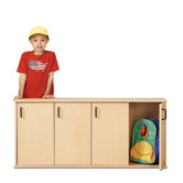 Four Section Stackable Locker with Doors