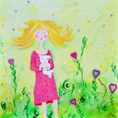 Wit & Whimsy Hug Canvas Print