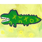 Paper Prints X & O Croc Paper Print
