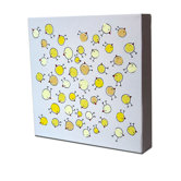 Lotsa Random Chicks Original Canvas Painting