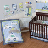 Big Wheels Crib Bedding Collection