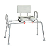 Transfer Bench with Padded Cut-Out and Handle