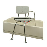 Transfer Bench with Molded Swivel Seat and Back