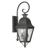 Amwell Outdoor Wall Lantern in Black