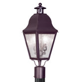Amwell Outdoor Post Lantern in Bronze