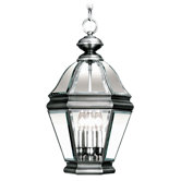 Bradford  Outdoor Hanging Lantern in Vintage Pewter