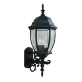 Kingston  Outdoor Wall Lantern in Black