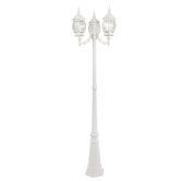 Frontenac Three Head Outdoor Post Lantern in White