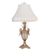 La Bella 37.5"  Table Lamp in Vintage Gold Leaf