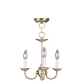 Home Basics 3 Light Mini Chandelier