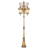 La Bella 3 Light Outdoor Post Lantern