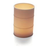 Porcelain Barrel Candle Holder