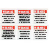 Alcohol Warning Coasters Set