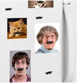 Mustache Magnets (Set of 8)