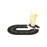 Race Track Cork Coasters (Set of 6)