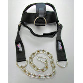 Schiek Adjustable Head Harness in Black