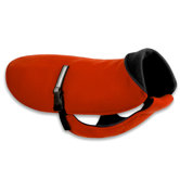 Original Dog Coat in Red with Black Fleece and Black Belt