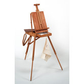 Jullian of Paris Full Size Wooden French Sketch Box Easel in Mahogany
