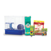 Home Sweet Home Hamster Cage Starter Kit with LM Farms Food