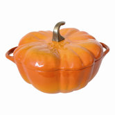 3 1/2-Qt. Cast Iron Pumpkin Dutch Oven