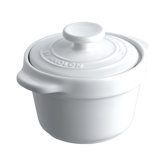 White Stoneware 10cm Mini Covered Casserole