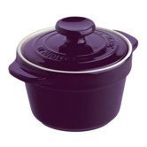 Mulberry and Cream Stoneware 10cm Mini Covered Casserole