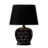 Capelle One Light Table Lamp in Gloss Black