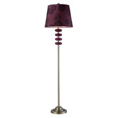 Vidrio One Light Floor Lamp in Brushed Steel