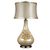 Elenaor One Light Table Lamp in Pearlescent Cream