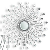 Emporia Mirror in Clear and Silver
